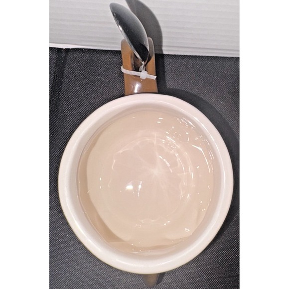 Cute White Snowy Owl Mug w/ Feet and Spoon Set By Arlington Designs NWOT - Picture 2 of 6